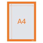 NOBO Posztertábla, fali, A4 méret, műanyag keret, 2 db, NOBO, narancs