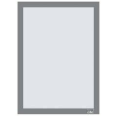   NOBO Posztertábla, fali, A4 méret, műanyag keret, 2 db, NOBO, ezüst