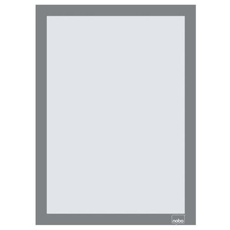 NOBO Posztertábla, fali, A4 méret, műanyag keret, 2 db, NOBO, ezüst