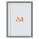 NOBO Posztertábla, fali, A4 méret, műanyag keret, 2 db, NOBO, ezüst