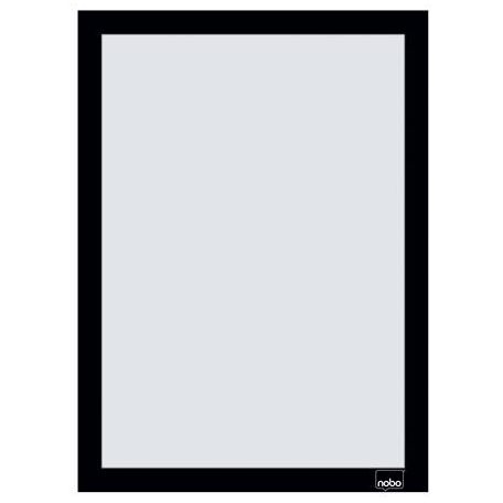 NOBO Posztertábla, fali, A4 méret, műanyag keret, 2 db, NOBO, fekete