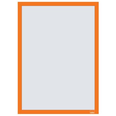 NOBO Posztertábla, fali, A3 méret, műanyag keret, 2 db, NOBO, narancs