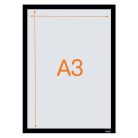 NOBO Posztertábla, fali, A3 méret, műanyag keret, 2 db, NOBO, fekete