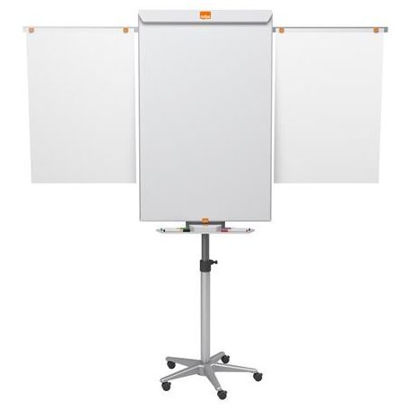 NOBO Flipchart tábla, mobil, mágneses felület, 2 db segédkarral, 70x100 cm, NOBO "Impression Pro"