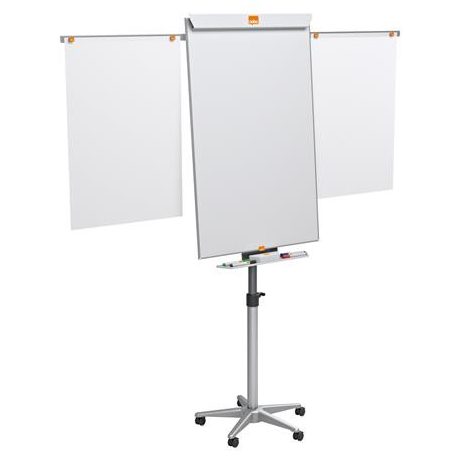 NOBO Flipchart tábla, mobil, mágneses felület, 2 db segédkarral, 70x100 cm, NOBO "Impression Pro"