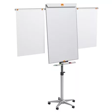 NOBO Flipchart tábla, mobil, mágneses felület, 2 db segédkarral, NOBO