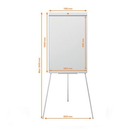 NOBO Flipchart tábla, mágneses felület, 67,5x100 cm, NOBO "Impression Pro"