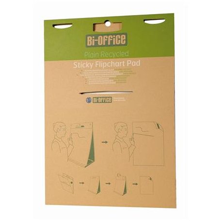 Asztali flipchart, öntapadó, 20 lap, 58,5x50 cm