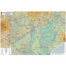 STIEFEL Könyökalátét, kétoldalas, STIEFEL "Magyarország Közigazg./ Mo. autótérkép"