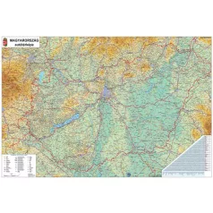   STIEFEL Könyökalátét, kétoldalas, STIEFEL "Magyarország Közigazg./ Mo. autótérkép"