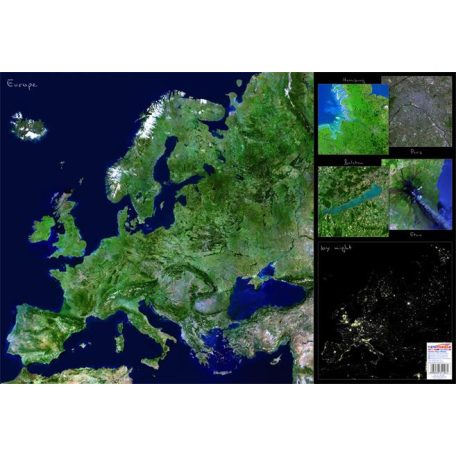 STIEFEL Könyökalátét, kétoldalas, STIEFEL  "Európa űrtérkép"