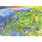 STIEFEL Könyökalátét, kétoldalas, STIEFEL, "Európa országai/Európa gyerektérkép"