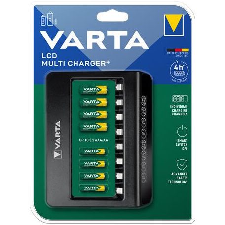 VARTA Elemtöltő, AA/AAA, 8 férőhelyes, VARTA "Multi"