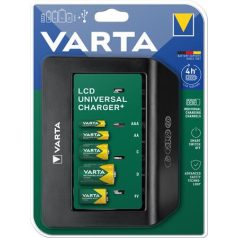   VARTA Elemtöltő, univerzális AA/AAA/C/D/9V, LCD kijelző, VARTA "Universal"