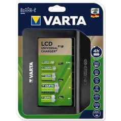   VARTA Elemtöltő, univerzális AA/AAA/C/D/9V, LCD kijelző, VARTA "Universal"