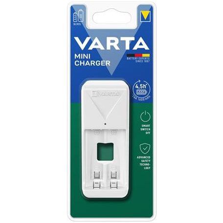VARTA Elemtöltő, AA/AAA, akku nélkül, VARTA "Mini", fehér
