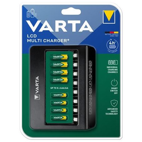 VARTA Elemtöltő, AA/AAA, 8 férőhely, akku nélkül, VARTA "Multi"