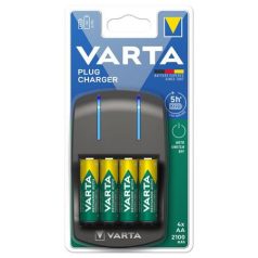   VARTA Elemtöltő, AA/AAA, 4x2100 mAh AA, VARTA "Plug"