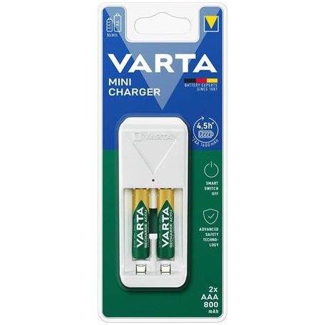 VARTA Elemtöltő, AA/AAA, 2x800 mAh AAA, VARTA "Mini"