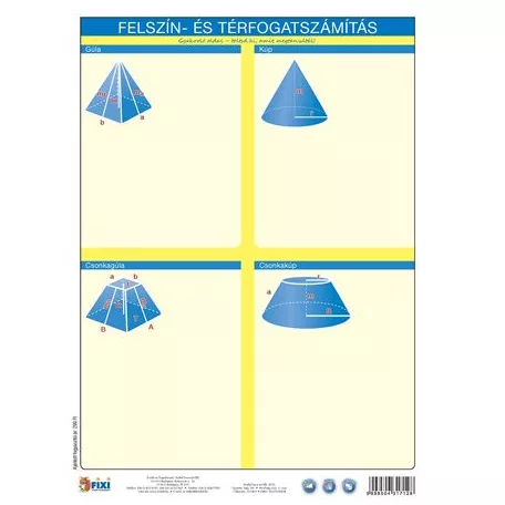 STIEFEL Tanulói munkalap, A4, STIEFEL "Felszín és térfogatszámítás /munkaoldal"