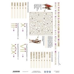   STIEFEL Tanulói munkalap, A4, STIEFEL"Római számok "