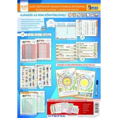   STIEFEL Tanulói munkalap csomag, 5 munkalap, 1 alátét, filc, STIEFEL "I. osztály"