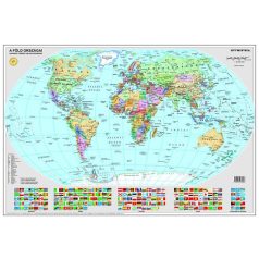   STIEFEL Kaparós Világtérkép, 84x57 cm, STIEFEL, A Föld országai, arany bevonat