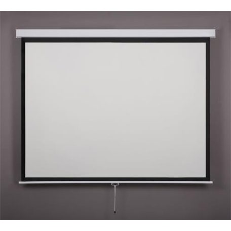 VICTORIA VISUAL Vetítővászon, fali, rolós, 1:1, 200x200cm, VICTORIA VISUAL