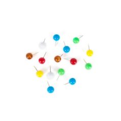 Térképtű, gömbfejű, 200 db, vegyes színű