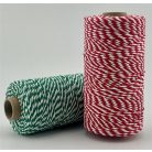 VICTORIA FACILITY Dekorzsineg, pékzsineg, piros-fehér, pamut, 100 g, VICTORIA FACILITY